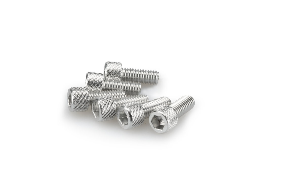 Screws PUIG ANODIZED 0363P silver M6 x 15mm (6pcs)