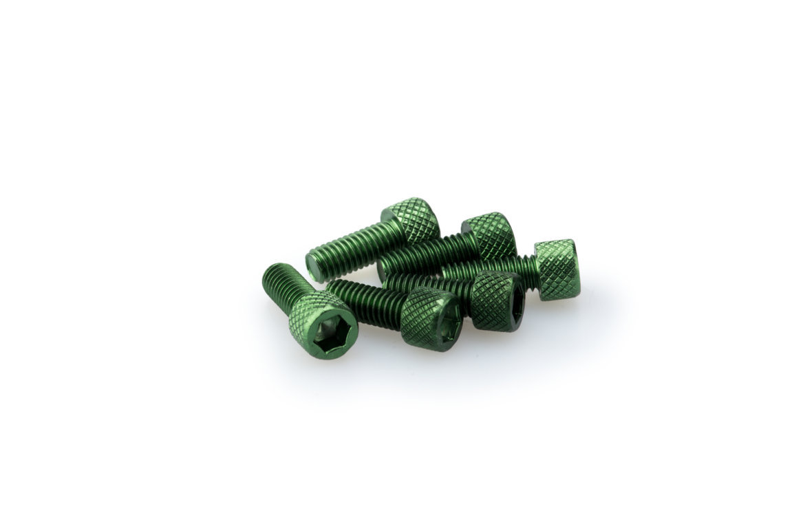 Screws PUIG ANODIZED 0363V green M6 x 15mm (6pcs)