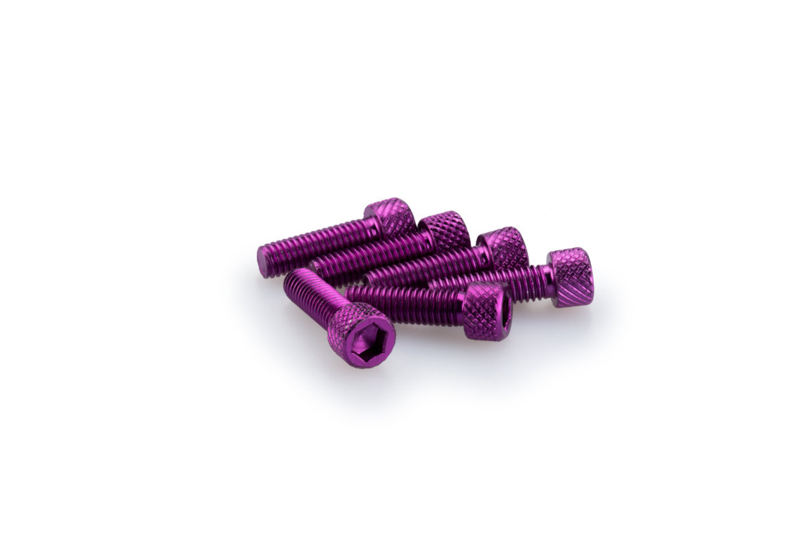 Screws PUIG ANODIZED 0364L violet M6 x 20mm (6pcs)