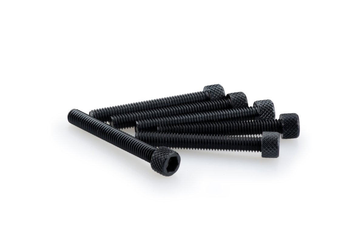 Screws PUIG ANODIZED 0370N Crni M6 x 45mm (6pcs)