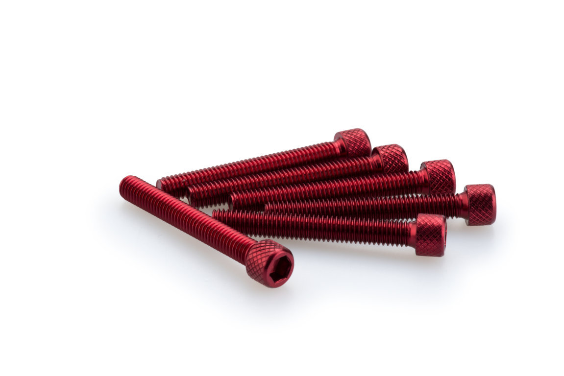 Screws PUIG ANODIZED 0370R crven M6 x 45mm (6pcs)