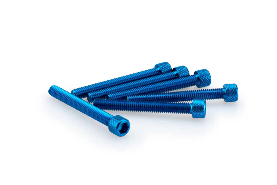 Screws PUIG ANODIZED 0421A plavi M6 x 50mm (6pcs)