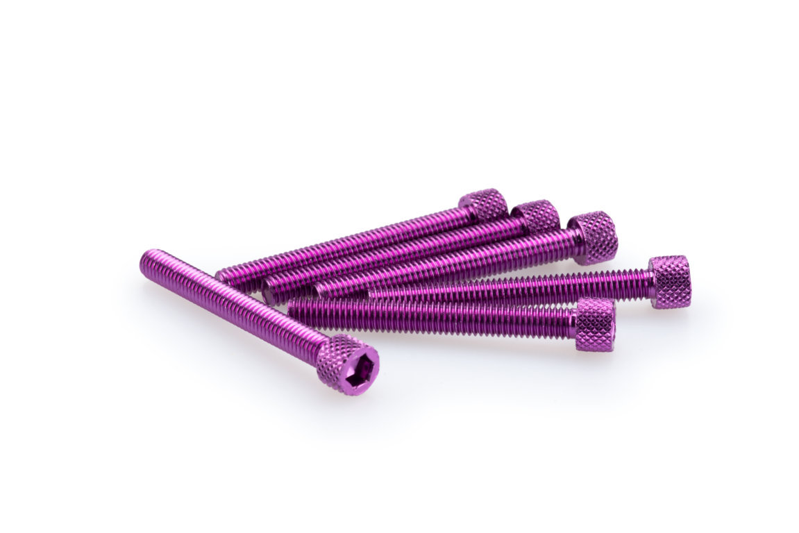 Screws PUIG ANODIZED 0421L violet M6 x 50mm (6pcs)