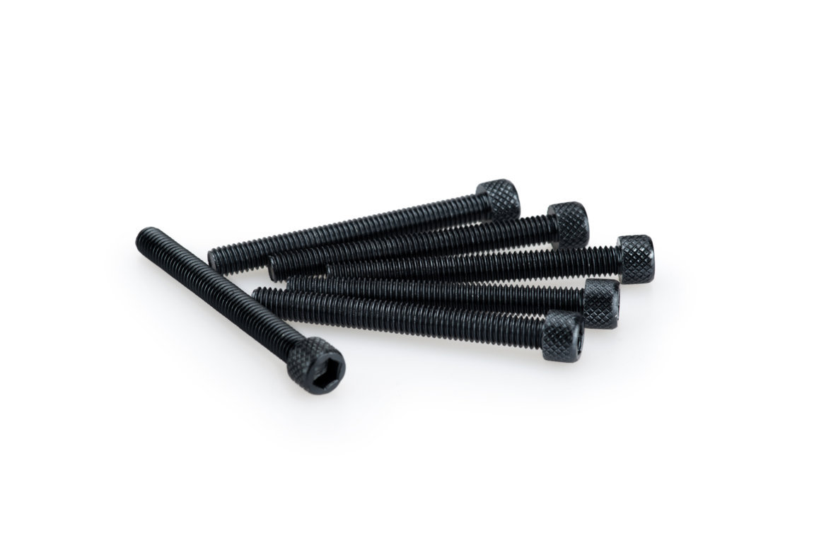 Screws PUIG ANODIZED 0446N Crni M6 x 55mm (6pcs)
