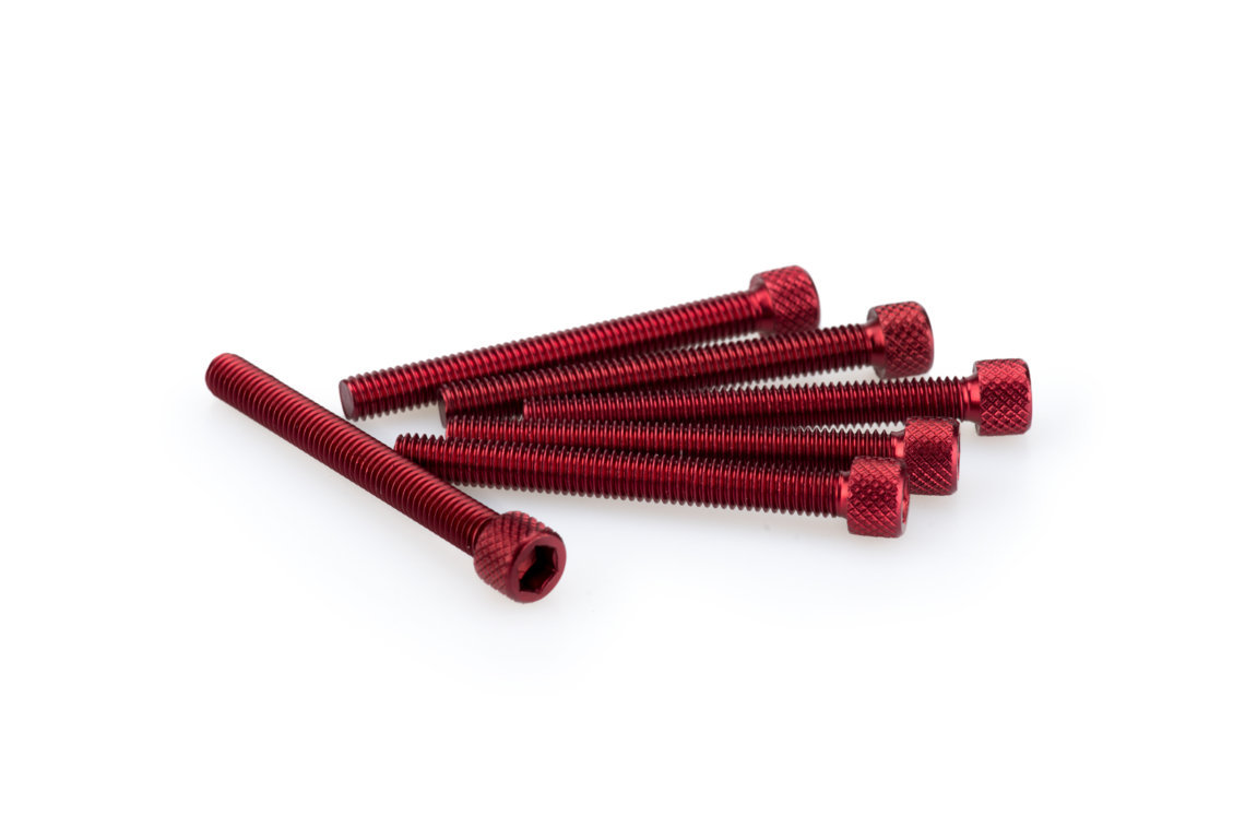 Screws PUIG ANODIZED 0446R crven M6 x 55mm (6pcs)