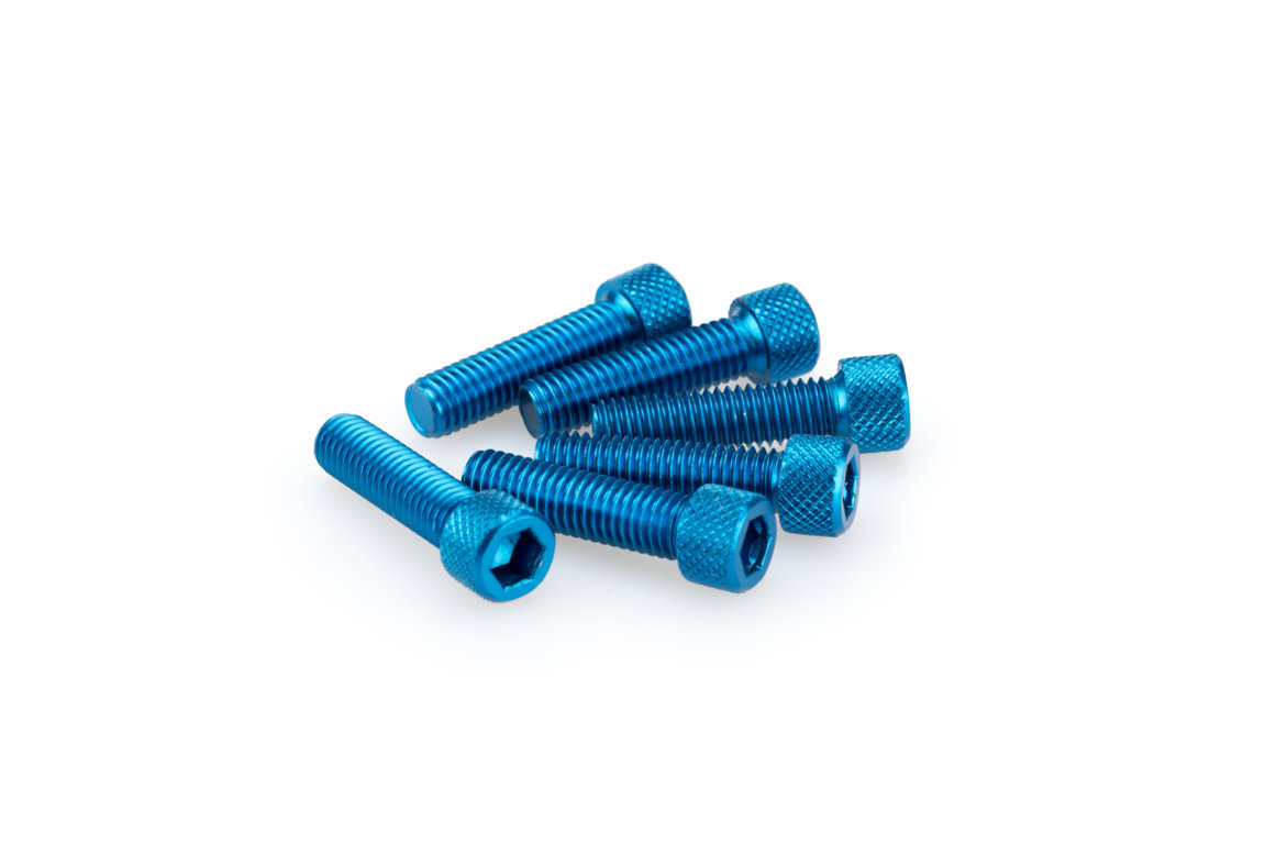 Screws PUIG ANODIZED 0473A plavi M8 x 30mm (6pcs)