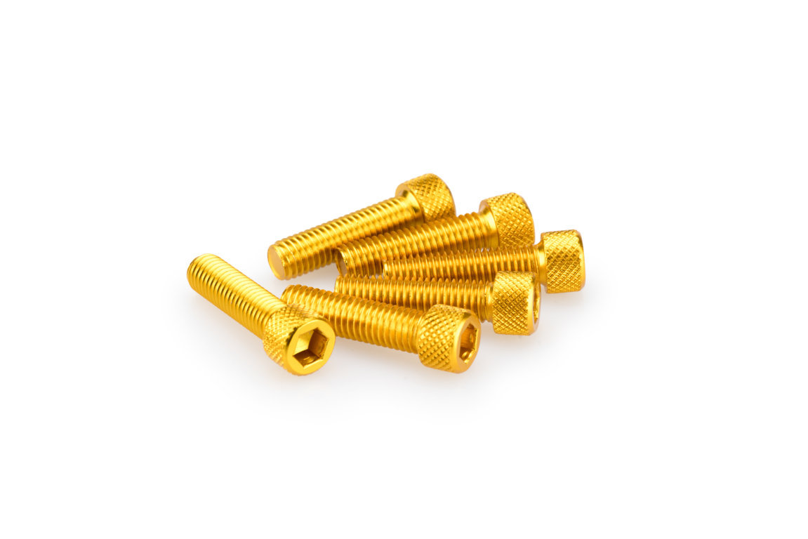 Screws PUIG ANODIZED 0473G yellow M8 x 30mm (6pcs)