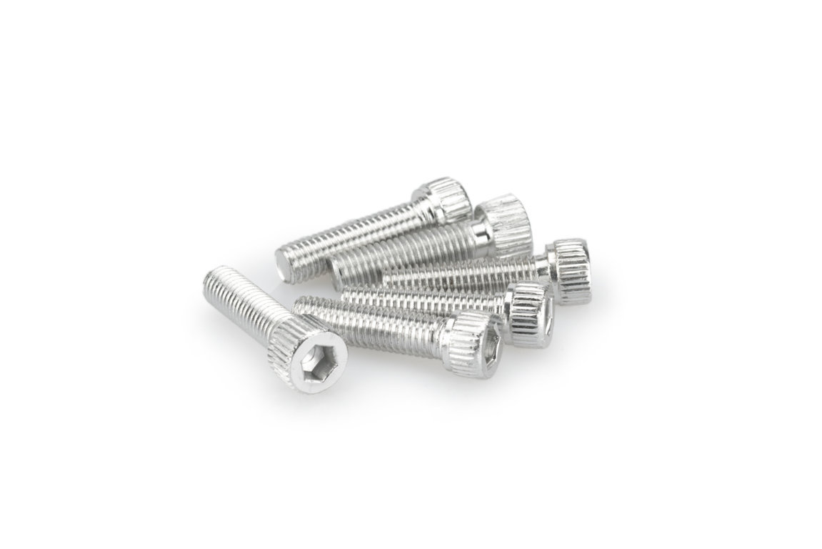 Screws PUIG ANODIZED 0473P silver M8 x 30mm (6pcs)