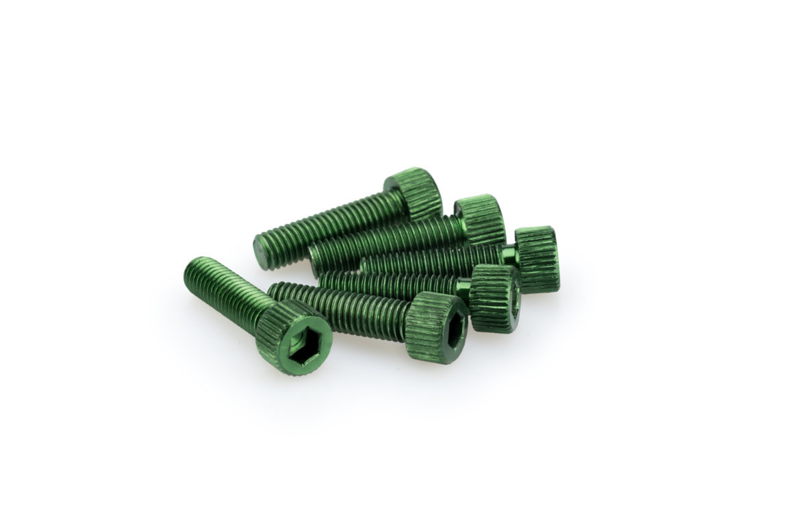 Screws PUIG ANODIZED 0473V green M8 x 30mm (6pcs)