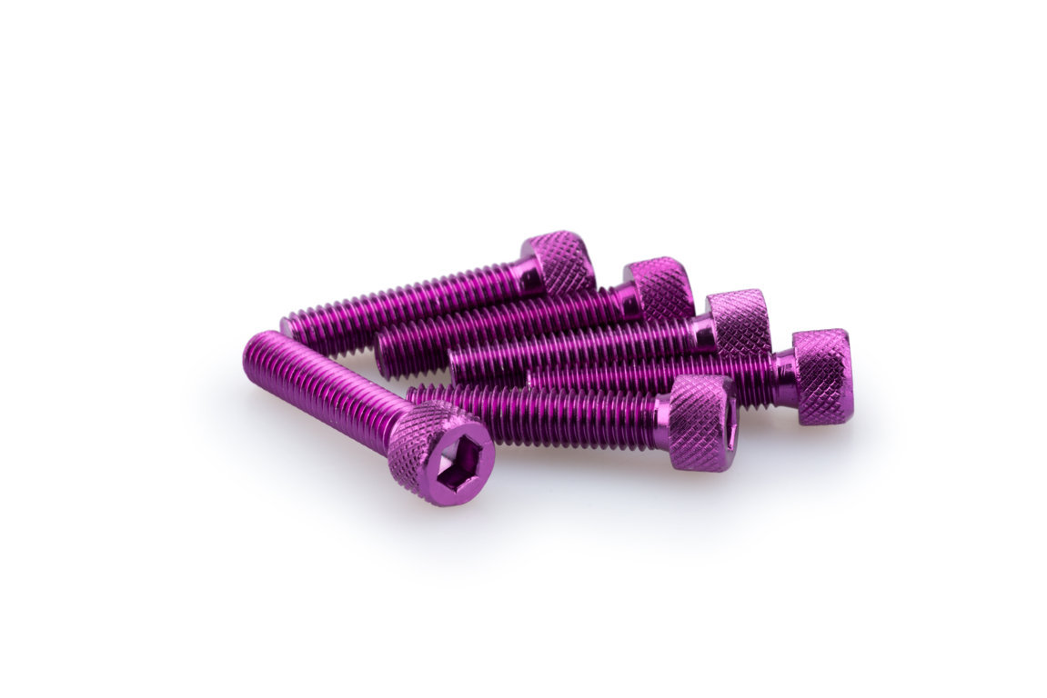 Screws PUIG ANODIZED 0500L violet M8 x 35mm (6pcs)