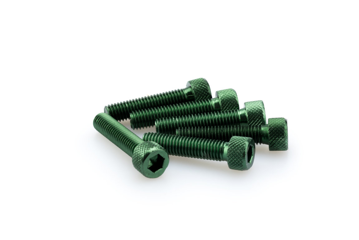 Screws PUIG ANODIZED 0500V green M8 x 35mm (6pcs)