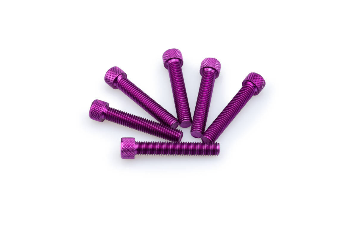 Screws PUIG ANODIZED 0516L violet M8 x 45mm (6pcs)