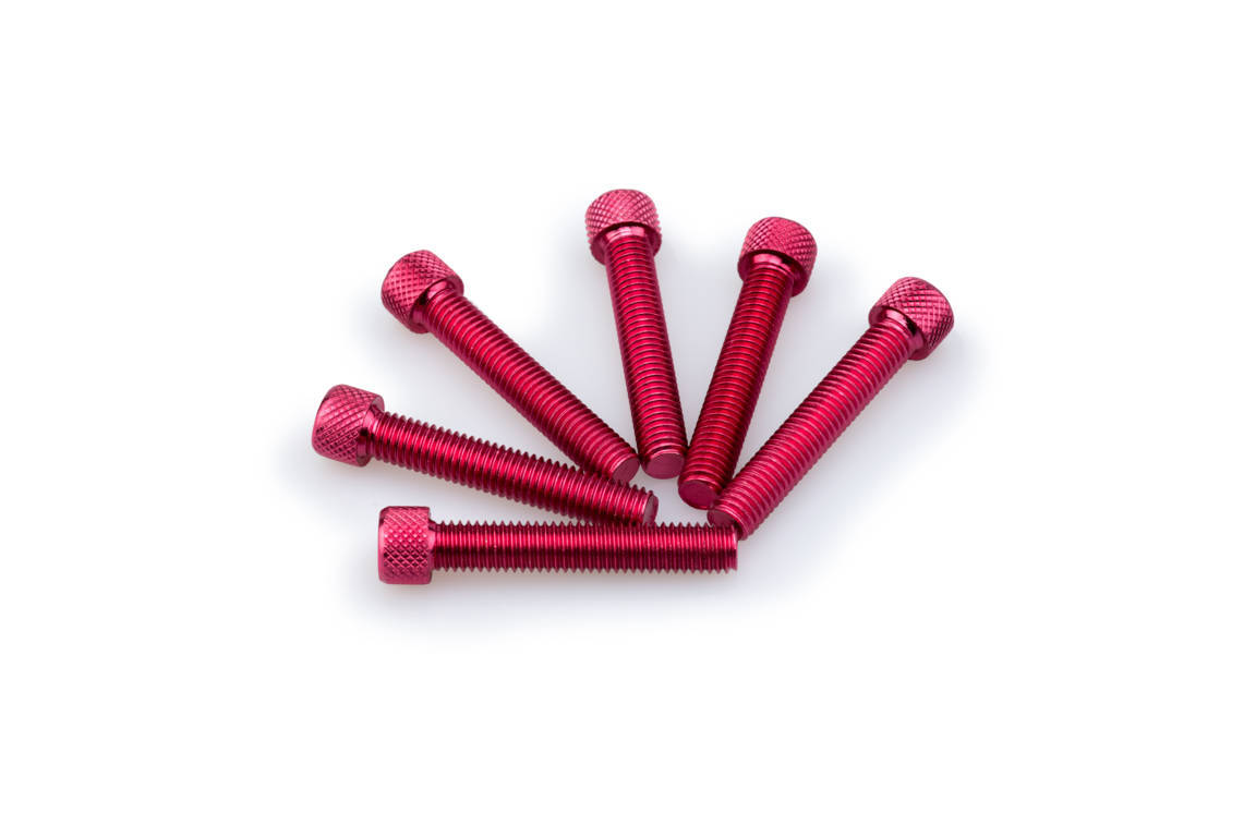 Screws PUIG ANODIZED 0516R crven M8 x 45mm (6pcs)