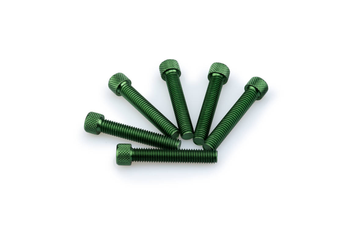 Screws PUIG ANODIZED 0516V green M8 x 45mm (6pcs)