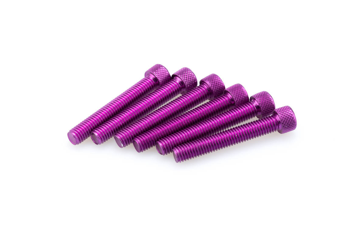 Screws PUIG ANODIZED 0524L violet M8 x 50mm (6pcs)