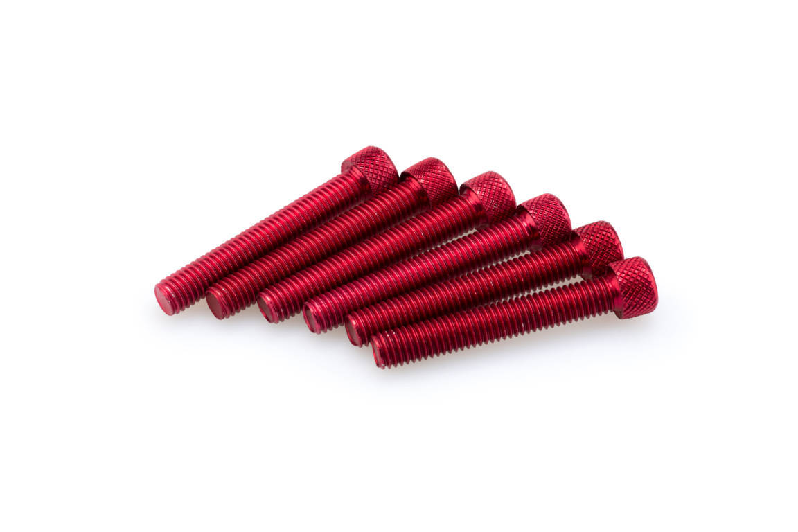 Screws PUIG ANODIZED 0524R crven M8 x 50mm (6pcs)