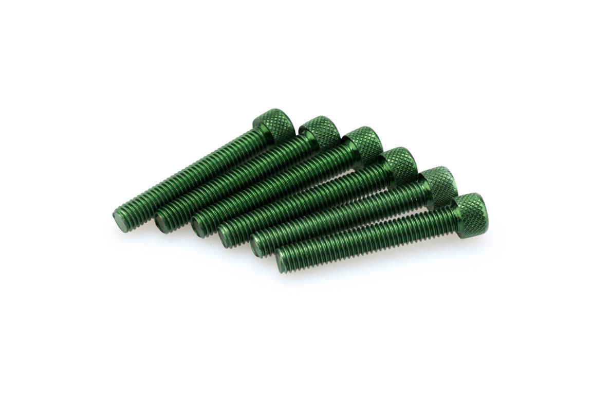 Screws PUIG ANODIZED 0524V green M8 x 50mm (6pcs)