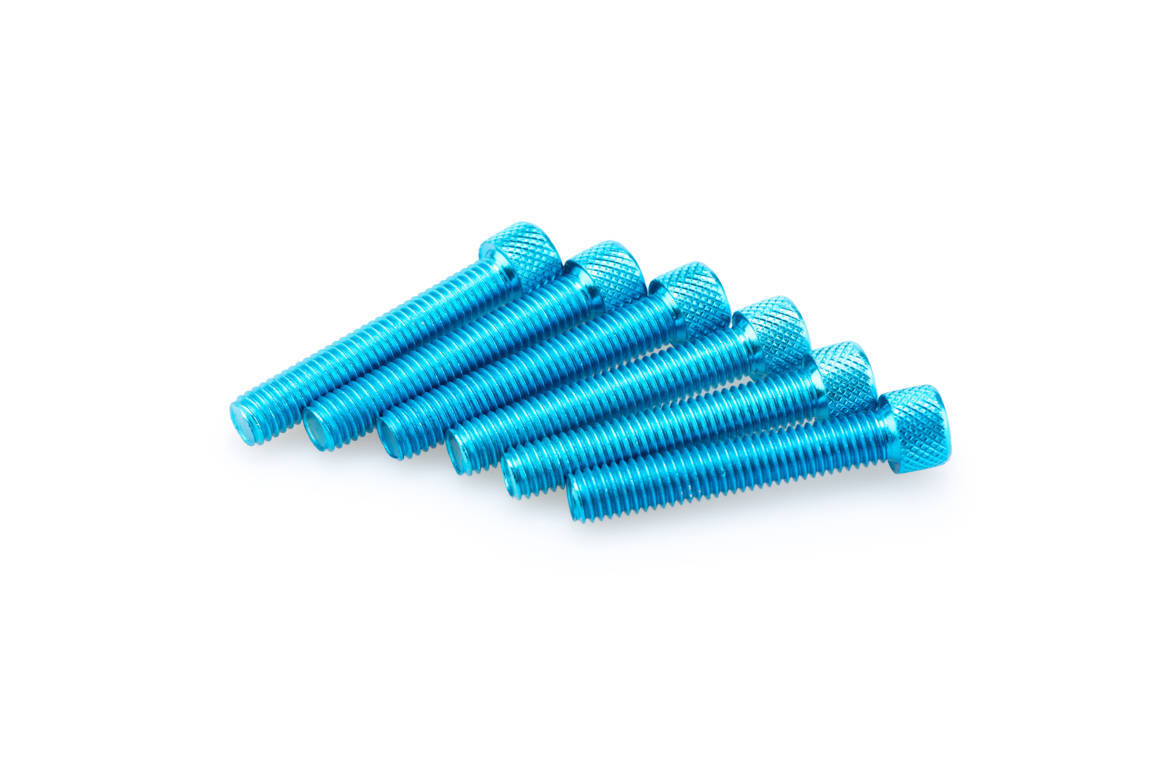 Screws PUIG ANODIZED 0540A plavi M8 x 55mm (6pcs)