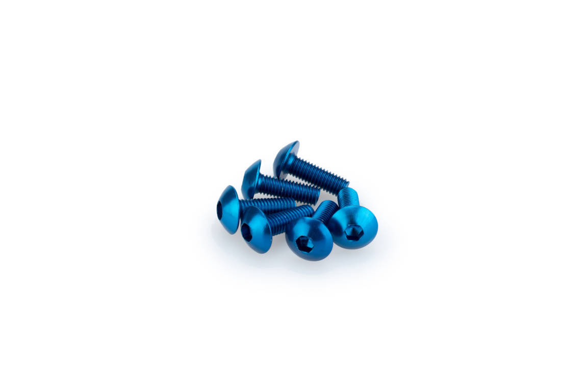 Screws PUIG ANODIZED 0543A plavi M5 x 15mm (6pcs)