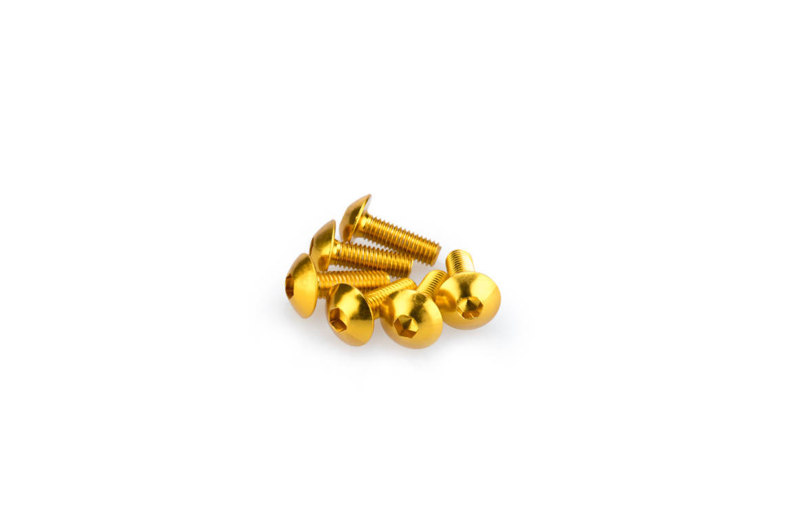 Screws PUIG ANODIZED 0543G yellow M5 x 15mm (6pcs)