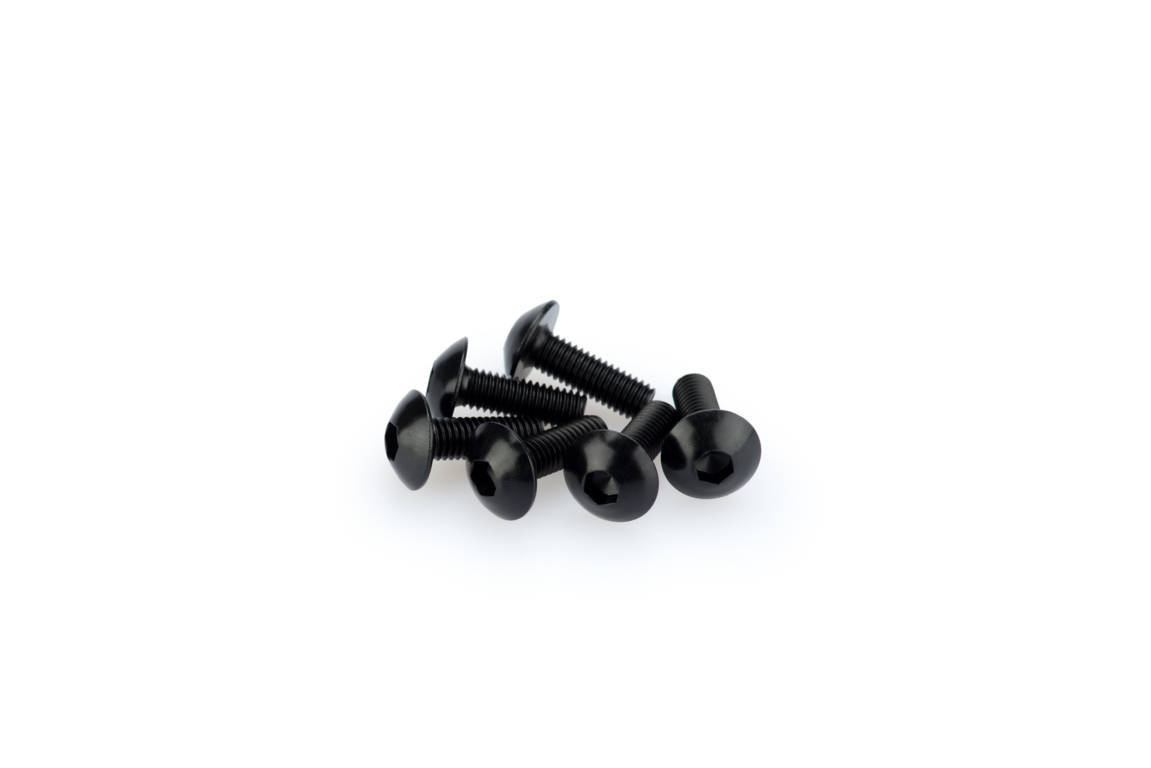 Screws PUIG ANODIZED 0543N Crni M5 x 15mm (6pcs)