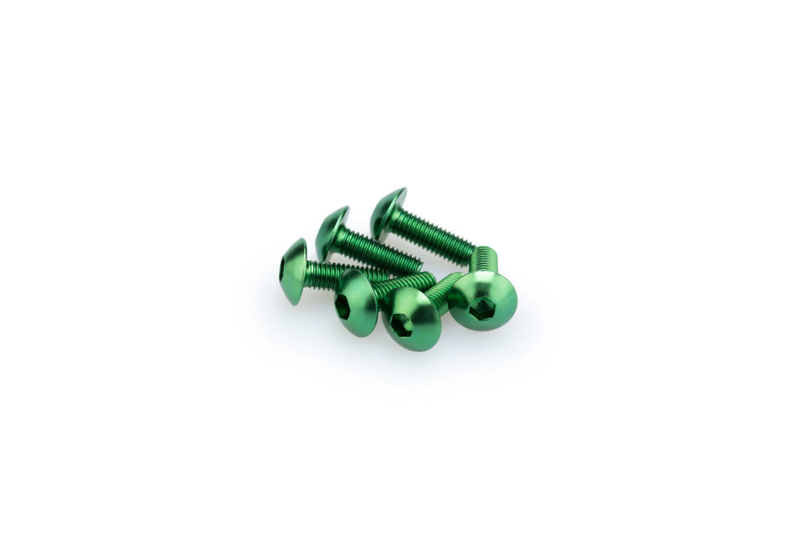 Screws PUIG ANODIZED 0543V green M5 x 15mm (6pcs)