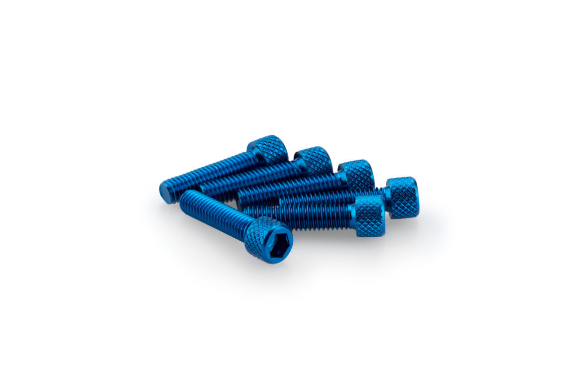 Screws PUIG ANODIZED 0544A plavi M6 x 25mm (6pcs)