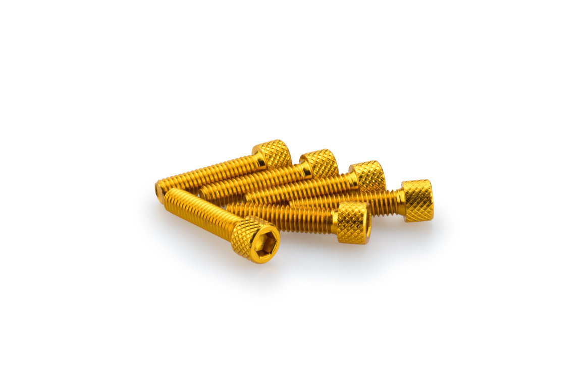 Screws PUIG ANODIZED 0544G yellow M6 x 25mm (6pcs)