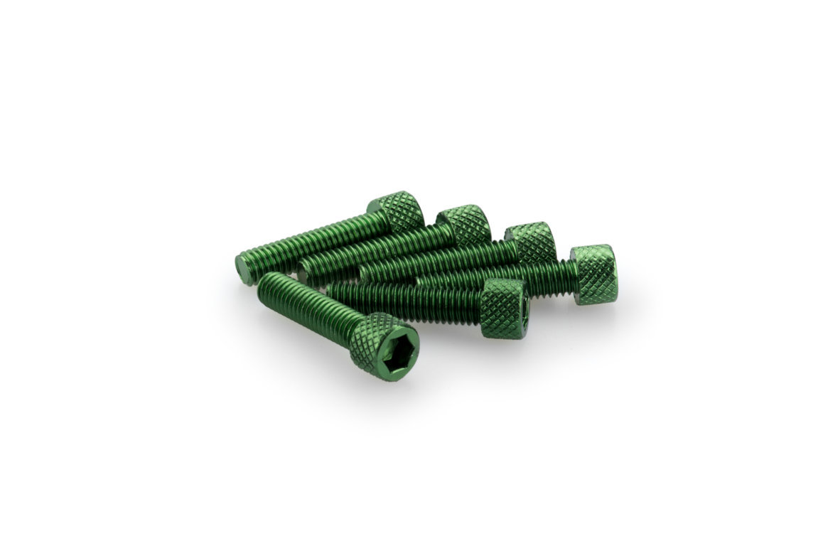 Screws PUIG ANODIZED 0544V green M6 x 25mm (6pcs)