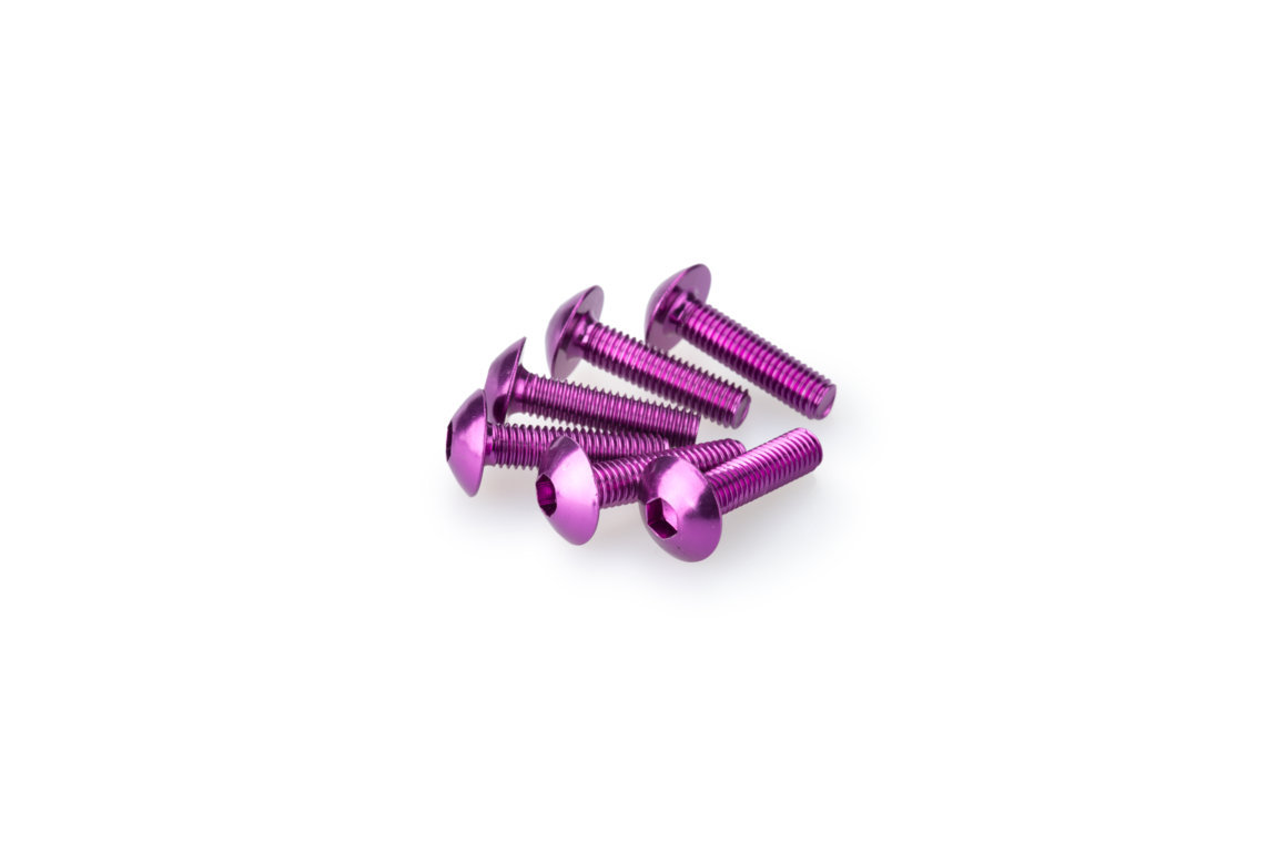 Screws PUIG ANODIZED 0550L violet M5 x 20mm (6pcs)