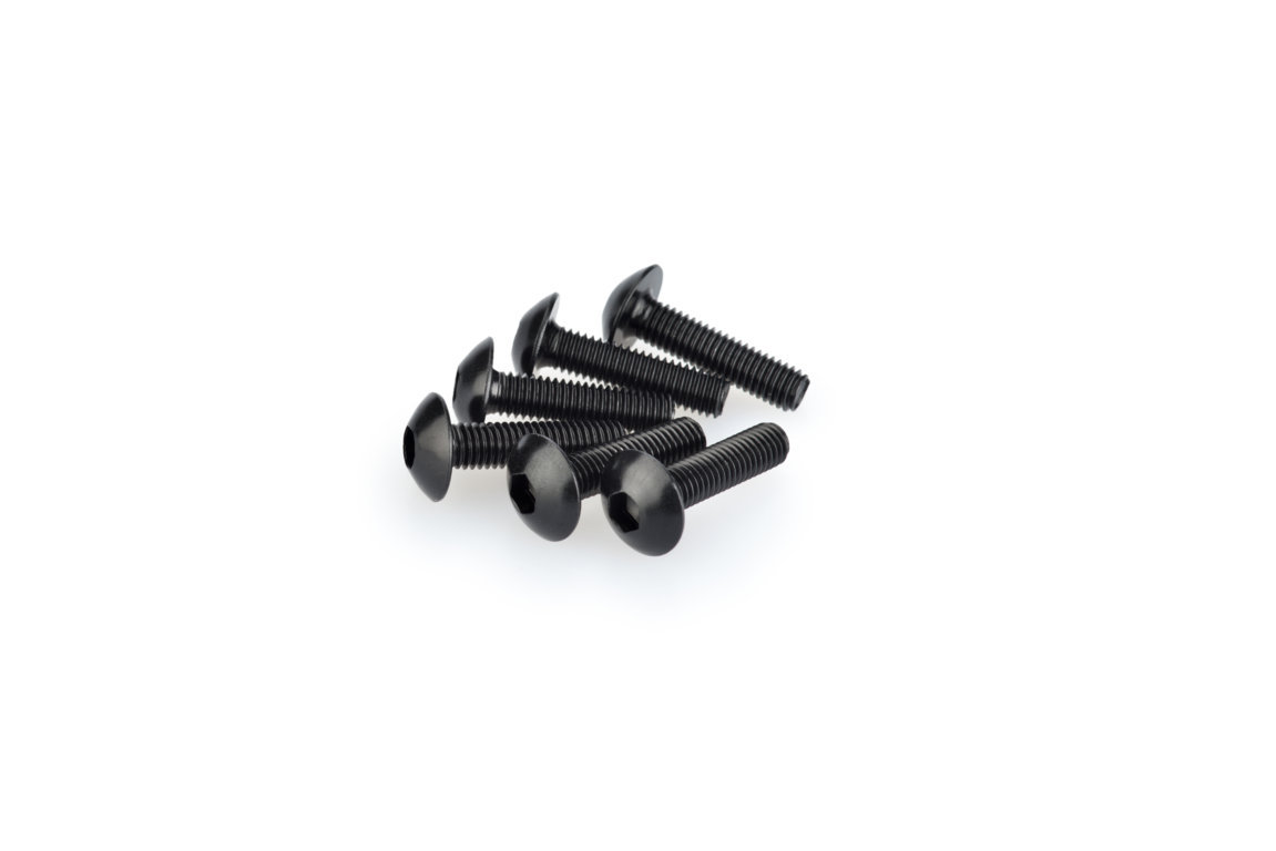 Screws PUIG ANODIZED 0550N Crni M5 x 20mm (6pcs)