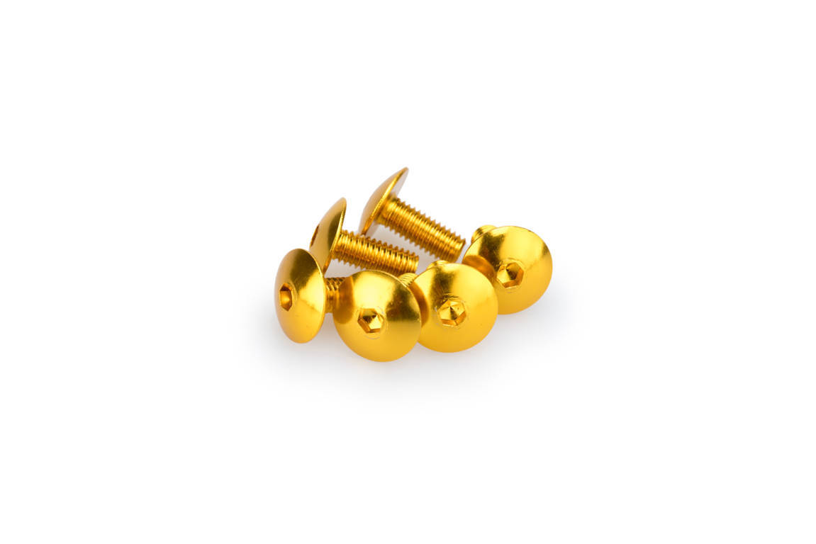 Screws PUIG ANODIZED 0611G yellow M6 x 15mm (6pcs)