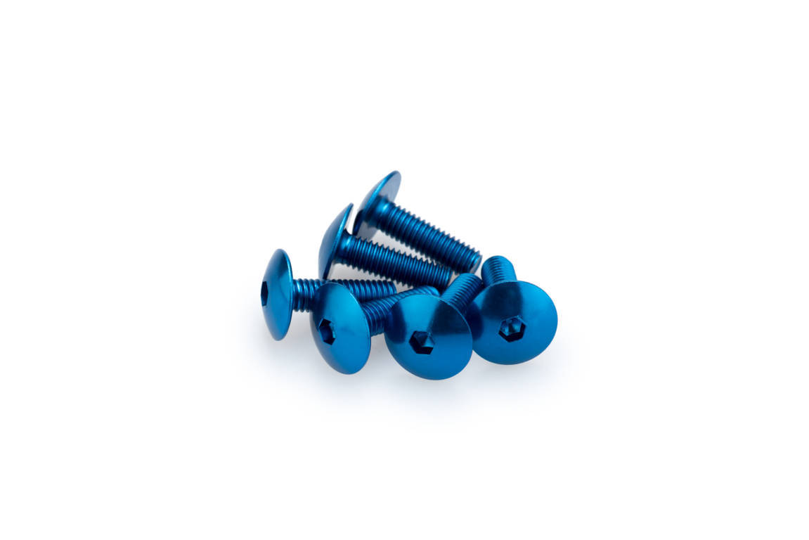 Screws PUIG ANODIZED 0657A plavi M6 x 20mm (6pcs)