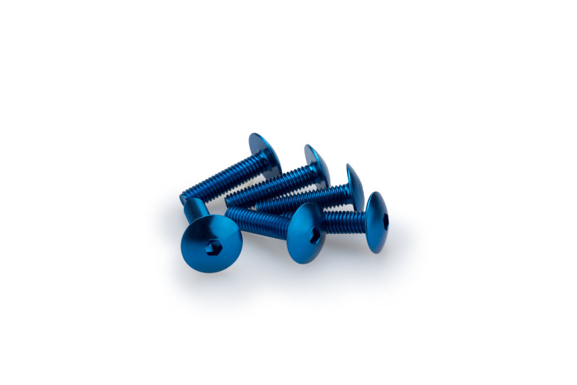 Screws PUIG ANODIZED 0689A plavi M6 x 25mm (6pcs)
