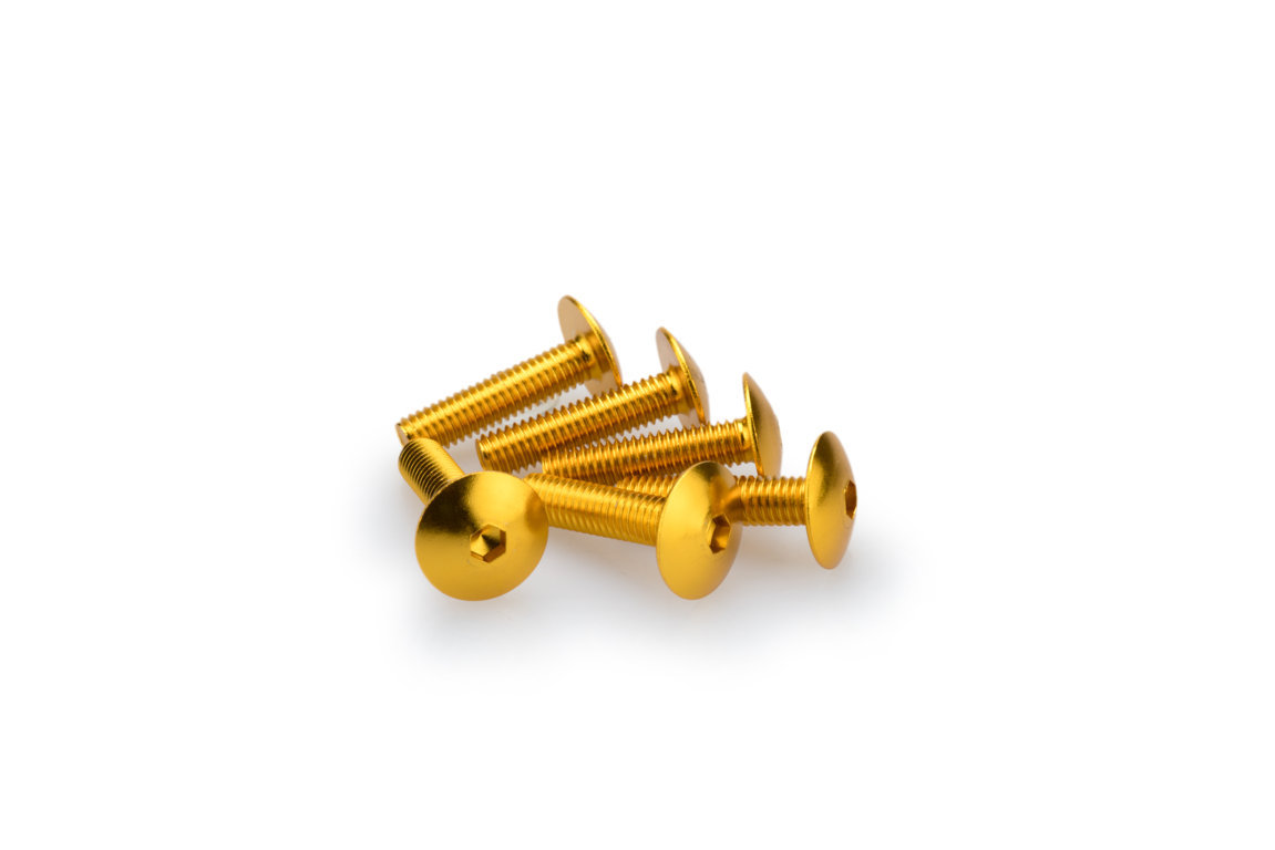 Screws PUIG ANODIZED 0689G yellow M6 x 25mm (6pcs)