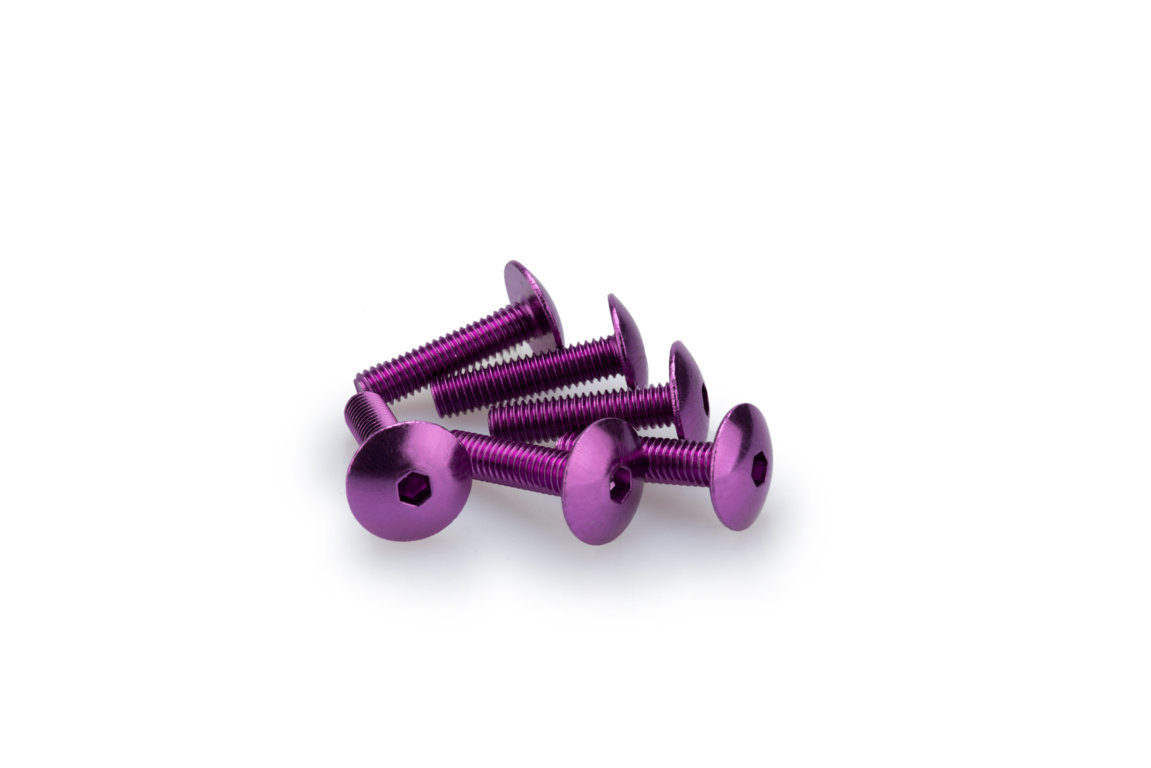 Screws PUIG ANODIZED 0689L violet M6 x 25mm (6pcs)