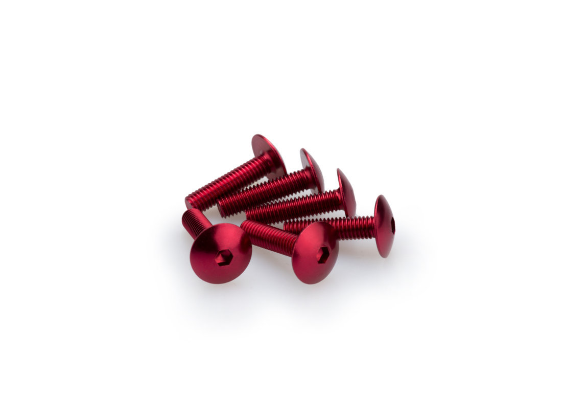 Screws PUIG ANODIZED 0689R crven M6 x 25mm (6pcs)
