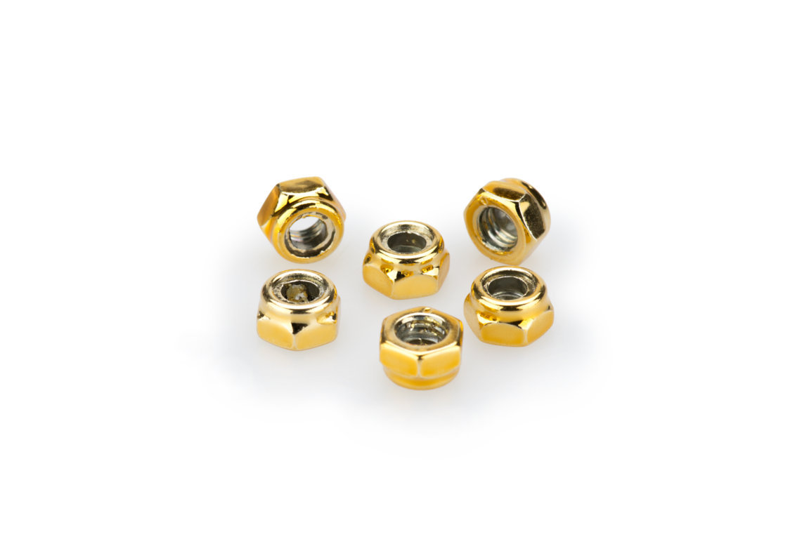 Nuts PUIG ANODIZED 0735G yellow M5 (6pcs)
