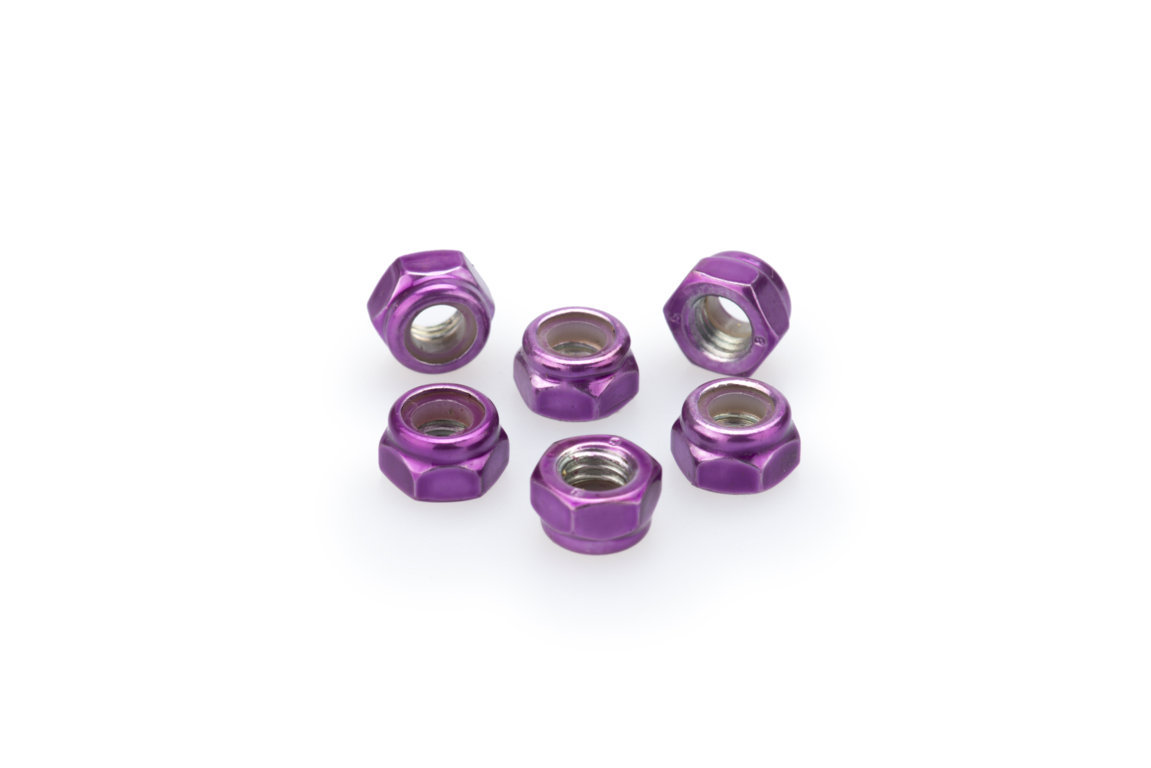Nuts PUIG ANODIZED 0735L violet M5 (6pcs)