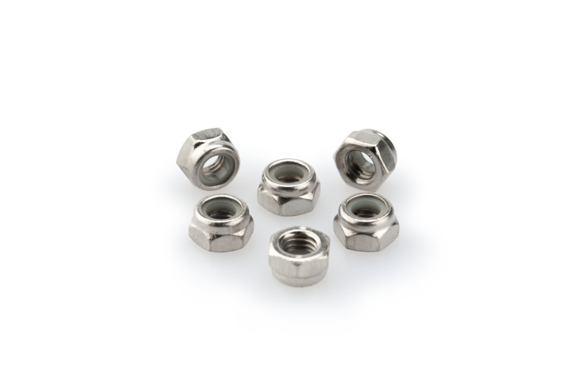 Nuts PUIG ANODIZED 0735P silver M5 (6pcs)