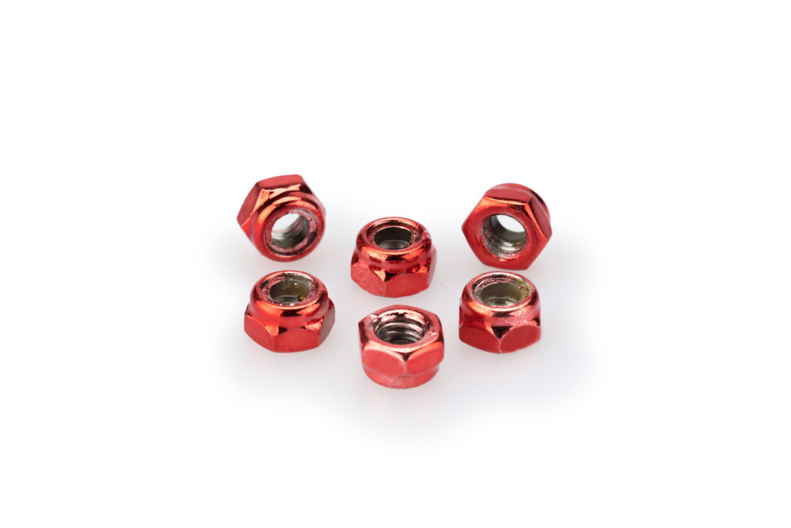 Nuts PUIG ANODIZED 0735R crven M5 (6pcs)