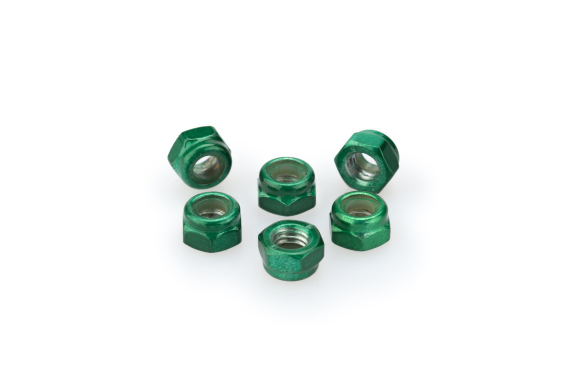 Nuts PUIG ANODIZED 0735V green M5 (6pcs)
