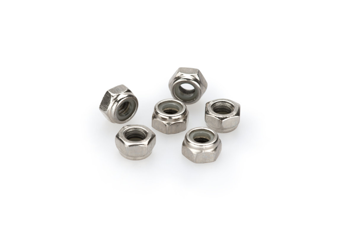 Nuts PUIG ANODIZED 0736P silver M6 (6pcs)