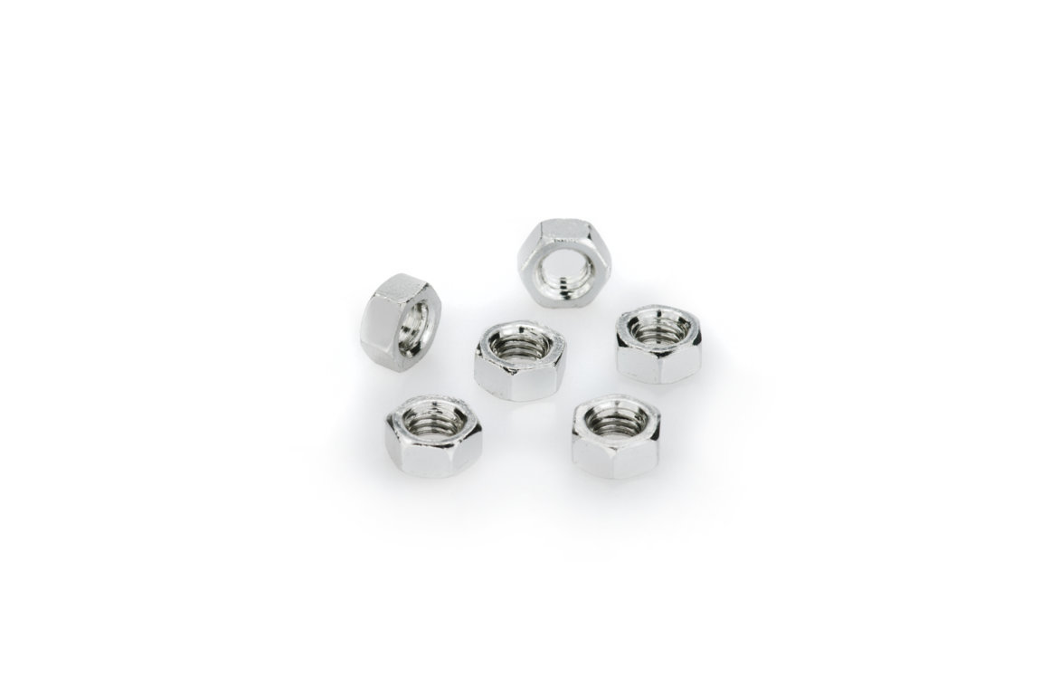 Nuts PUIG ANODIZED 0763P silver M5 (6pcs)