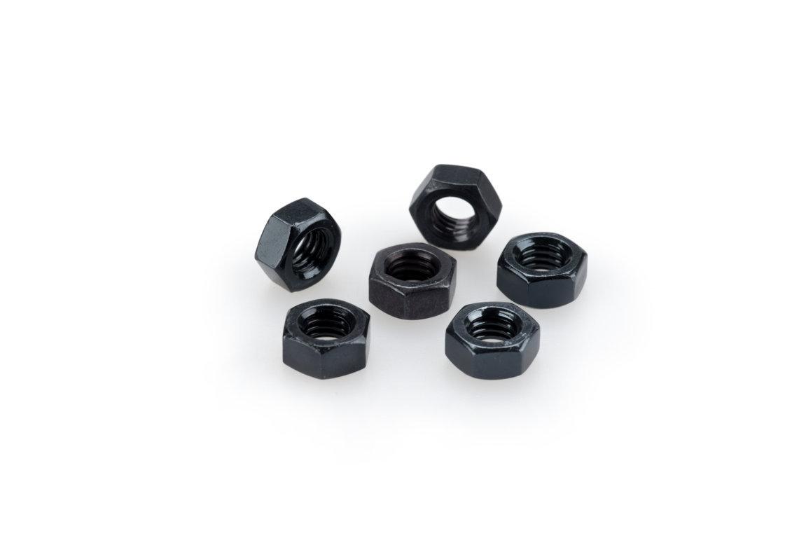 Nuts PUIG ANODIZED 0764N Crni M6 (6pcs)