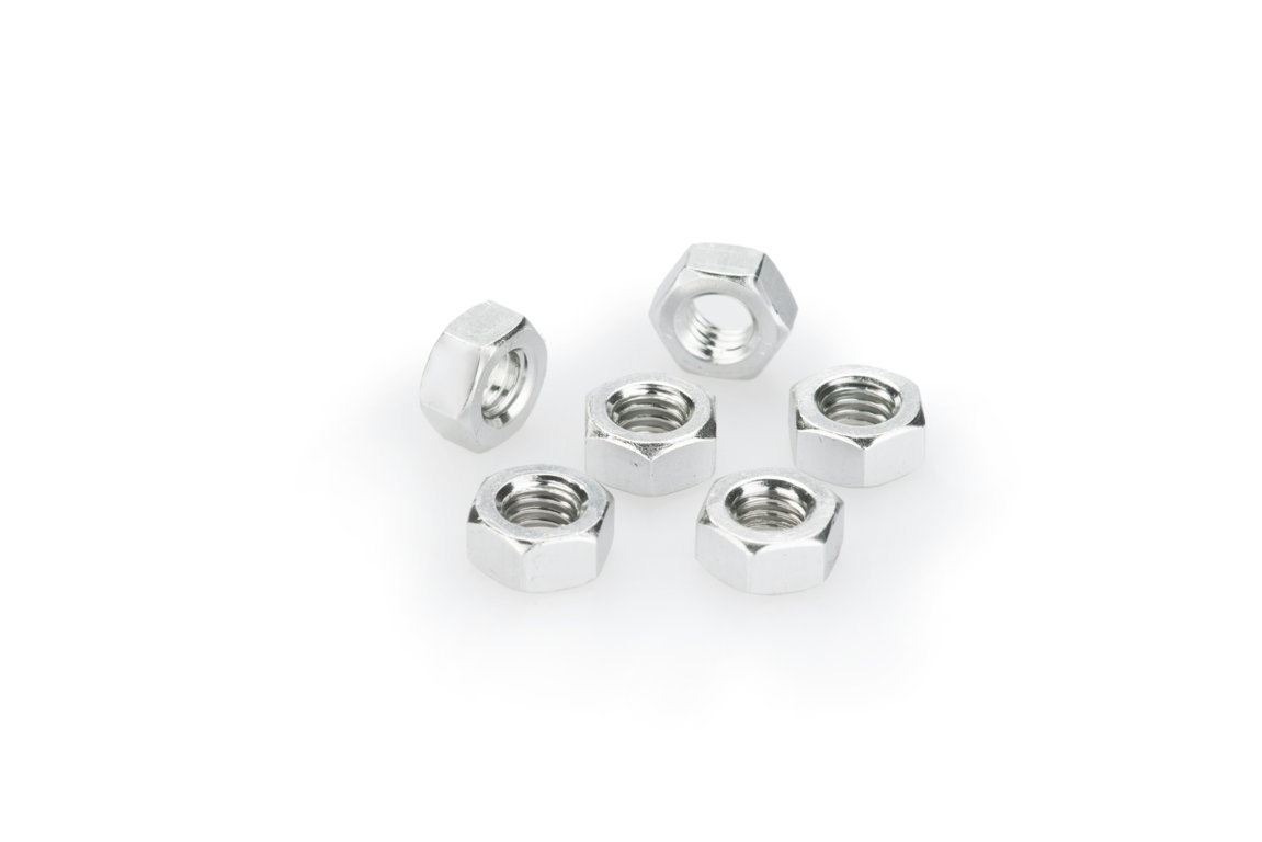 Nuts PUIG ANODIZED 0764P silver M6 (6pcs)