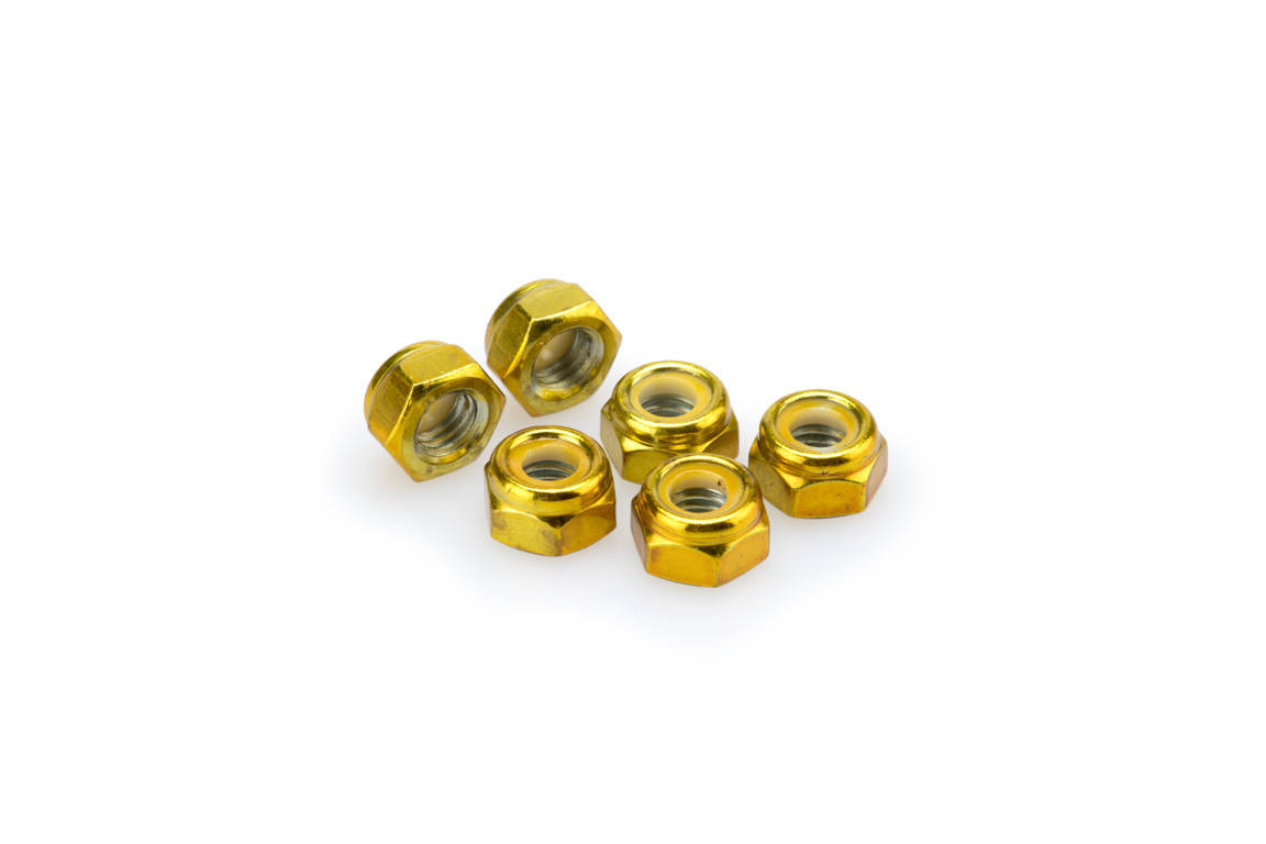 Nuts PUIG ANODIZED 0832G yellow M8 (6pcs)