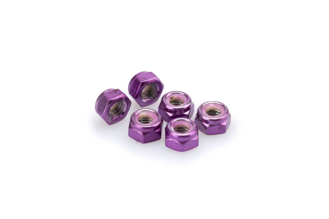 Nuts PUIG ANODIZED 0832L violet M8 (6pcs)