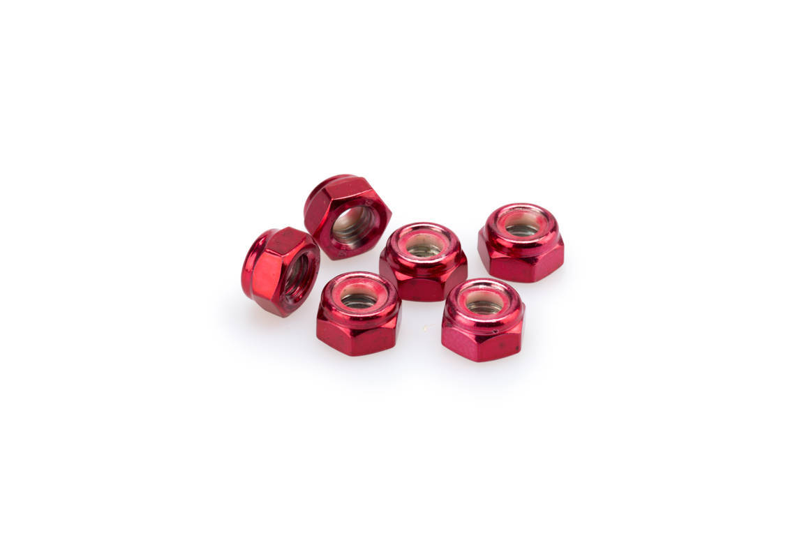 Nuts PUIG ANODIZED 0832R crven M8 (6pcs)