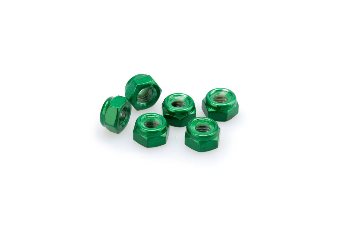 Nuts PUIG ANODIZED 0832V green M8 (6pcs)